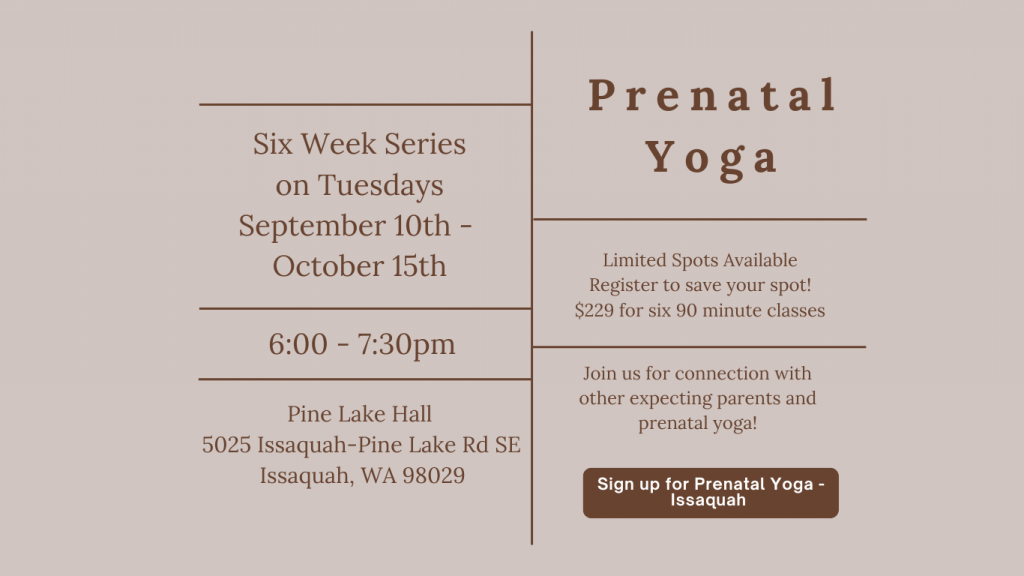 Prenatal Yoga & Fitness in Issaquah