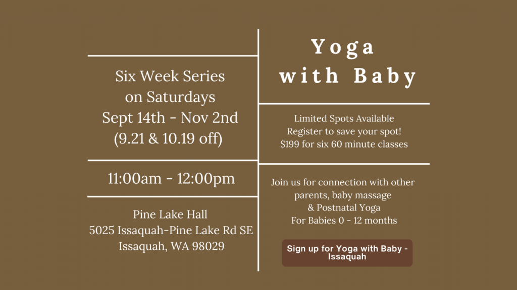 Yoga with Baby Postnatal Fitness in Issaquah